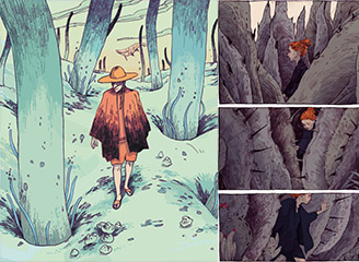 24款手绘矢量漫画插画