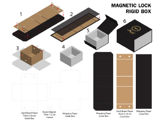 213款翻盖包装盒产品纸盒纸箱礼盒平面展开图