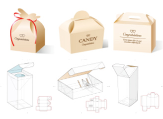 165款包装盒刀版纸盒展开图