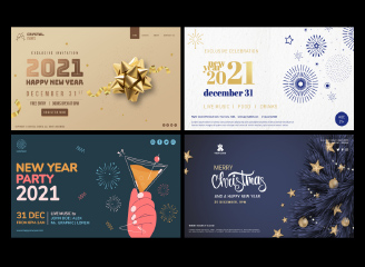 66款新年2021年春节促销活动背景模板