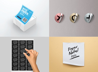 22款标签logo不干胶贴纸样机