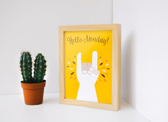 58款小清新简约木质相框样机