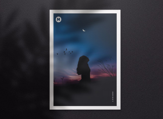 37款简约小清新明信片贺卡样机