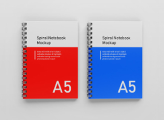 44款铁圈打孔装订笔记本记事簿封面本子样机