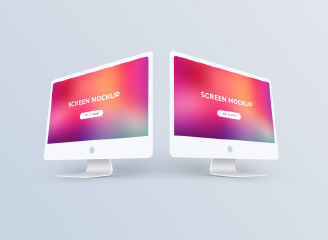 27款苹果imac简约大气电脑显示器样机