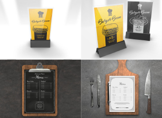 17款菜单台卡样机