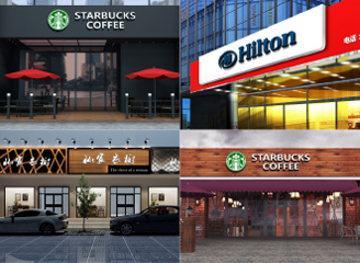 95款门头智能贴图样机