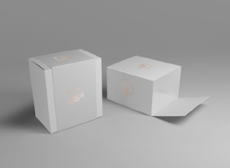 14款礼盒产品包装盒分层贴图样机