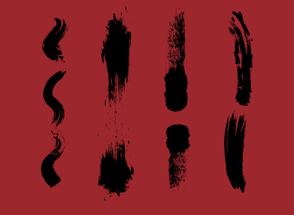 81款中国风水墨笔触