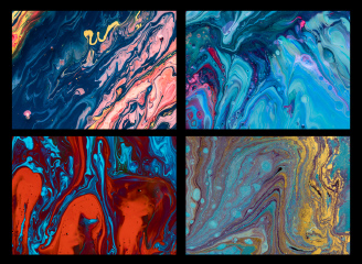 190款高清抽象颜料液体流体背景