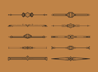 178款矢量欧式线条装饰花纹边框