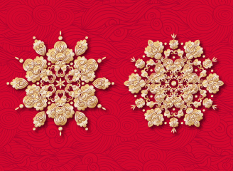 12款矢量中式华丽纹样