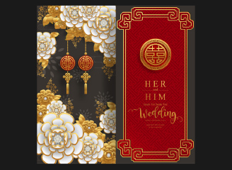 34款矢量中国风喜庆背景