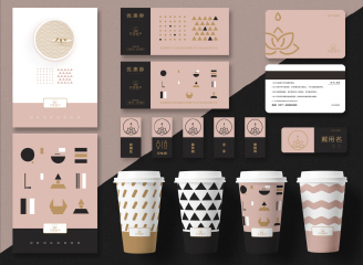 甜品店蛋糕店餐饮企业VI设计模板全套