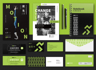 健身房整套VI设计模板