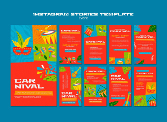 19款撞色派对聚会学校企业活动团建广告海报单页DM模板