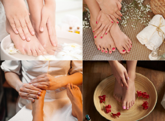 284款洗脚足浴spa图片女人脚足底按摩保养摄影照片