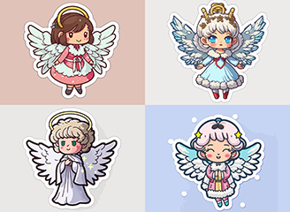 109款小精灵小天使插画
