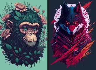 33款涂鸦风格矢量图插画