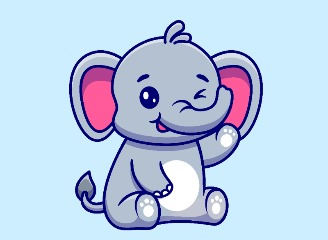 72款卡通大象插画