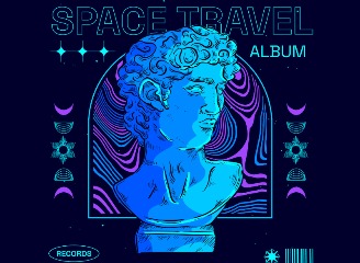 9款神秘风格插画封面模板