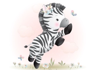 79款斑马插画