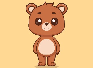 126款卡通熊插画