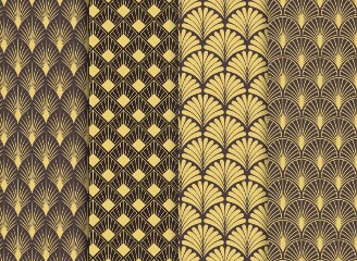 89款现代华丽金色花纹