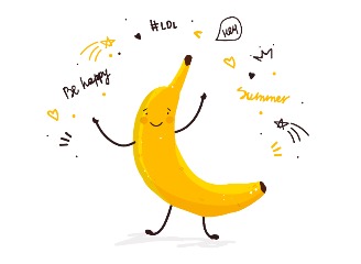 79款香蕉插画