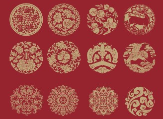 4款中国风吉祥图案元素