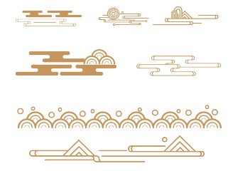 123款山水祥云元素